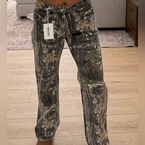 Camouflage Patterned Pants